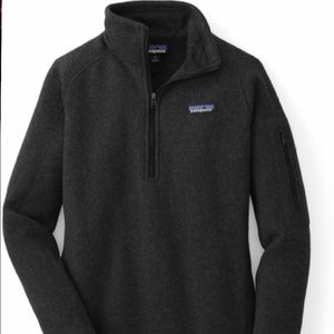 PATAGONIA FLEECE, better sweater, black 1/4 zip